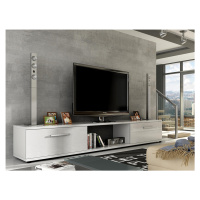 Televizní stolek LOBA RTV, bílá/bílý lesk