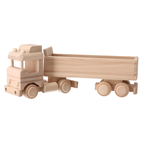 Dřevěné nákladní auto s přívěsem