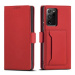 Magnet Card Case elegantní knížkové pouzdro s venkovní kapsou na Samsung Galaxy S23 PLUS 5G Red