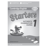 Cambridge English Young Learners 1 for revised exam from 2018 Starters Answer Booklet Cambridge 