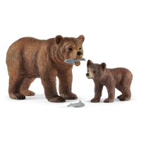 Schleich 42473 medvědice grizzly s mládětem