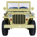 Dětský elektrický vojenský jeep willys 4x4, 4x45W khaki PA0249 JZ