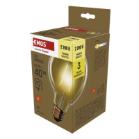 LED žárovka Vintage G95 / E27 / 4,5 W (40 W) / 420 lm / teplá bílá