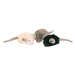 HRAČKA mikročipová myš se zvukem, catnip - 6cm