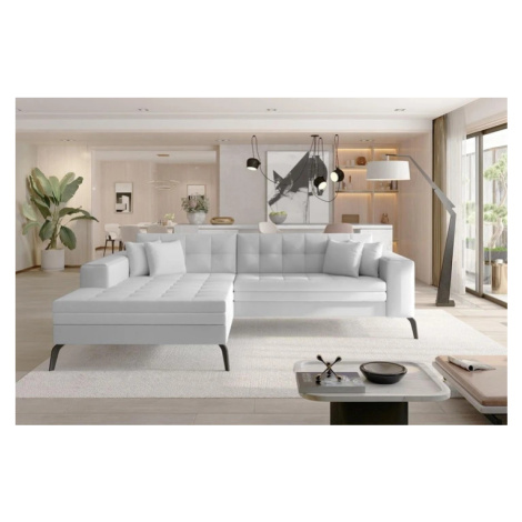 NANTES moderní rozkládací rohová sedačka s širokou lenoškou ELTAP