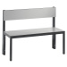 C+P Šatnová lavice BASIC PLUS, jednostranná, plocha sedáku z HPL, poloviční výška, délka 1000 mm