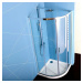 EASY LINE čtvrtkruhová sprchová zástěna 900x900mm, čiré sklo EL2615