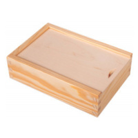 FK Dřevěná krabička na fotografie 9x13 - Přírodní 17x12x5,3 cm, Přírodní