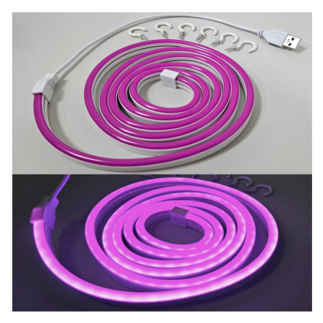 LED Flexibilní pásek NEON LED/5V USB 1,8 m fialová Donoci