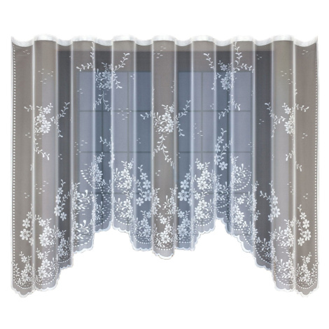 Dekorační žakárová záclona s řasící páskou RUTH 160 bílá 300x160 cm MyBestHome MyBestHome PRO