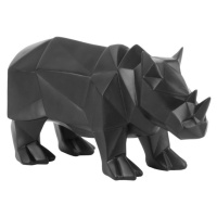 Matně černá soška PT LIVING Origami Rhino