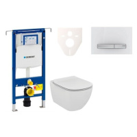 Cenově zvýhodněný závěsný WC set Geberit do lehkých stěn / předstěnová montáž+ WC Ideal Standard