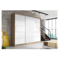 IDZ Šatní skříň Alba bez zrcadla (250 cm) Barva dřeva: Sonoma/Bílá