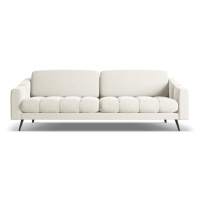 Bílá sametová pohovka 238 cm Nalu – Makamii