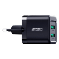 Síťová nabíječka Joyroom JR-TCN01 2xUSB-A 12W 2,4A - černá