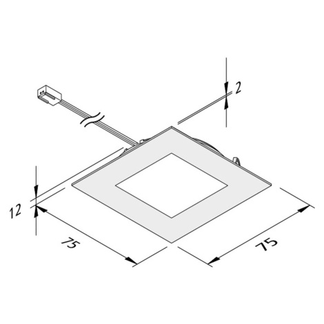 Hera LED podhledové světlo FAQ 68 3ks ocel 4W 940