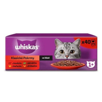 Whiskas kapsičky klasický výběr ve šťávě pro dospělé kočky 40 x 85 g