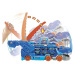 Mattel Hot Wheels CITY T-REX TAHAČ SE SVĚTLY A ZVUKY