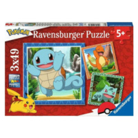 Ravensburger Puzzle Vypusťte Pokémony 3x49 dílků