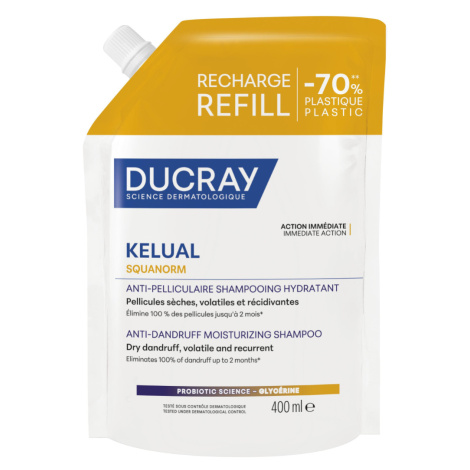 Ducray Kelual Squanorm Hydratační šampon na suché lupy náplň 400 ml