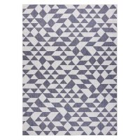 Dywany Łuszczów Kusový koberec Sion Sisal Triangles 22373 ecru/blue-pink – na ven i na doma - 80