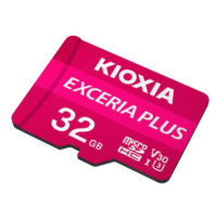 Kioxia Paměťová karta Exceria Plus (M303), 32GB, microSDHC, LMPL1M032GG2, UHS-I U3 (Class 10)