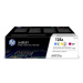 HP 128A CYM Tri-Pack LJ Toner Cartridge Vícebarevná