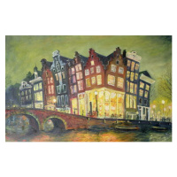 Obrazová reprodukce Bright Lights, Amsterdam, 2000, Antonia Myatt, 40 × 26.7 cm