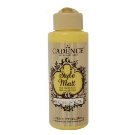 Matná akrylová barva Cadence Style Matt 120ml - light yellow žlutá světlá Aladine