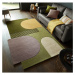 Flair Rugs koberce Kusový koberec Abstract Lozenge Green/Multi - 120x180 cm