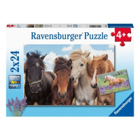 Ravensburger 05148 fotky koní 2x24 dílků
