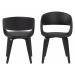 Dkton Designová židle Nere černá-topol