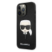 Karl Lagerfeld KLHCP13LSAKHBK hard silikonové pouzdro iPhone 13 / 13 Pro 6.1" black Saffiano Iko