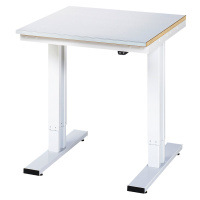 RAU Psací stůl s elektrickým přestavováním výšky, výška 720 - 1120 mm, deska z ocelového plechu,