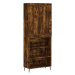 vidaXL Skříň highboard kouřový dub 69,5 x 34 x 180 cm kompozitní dřevo