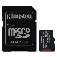 Kingston MicroSDXC 64GB Industrial + SD adaptér