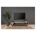 Hanah Home TV stolek Safir 160 cm antracit/hnědý