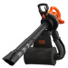 BLACK+DECKER BLACK and DECKER BEBLV290 zahradní vysavač a foukač listí 3v1