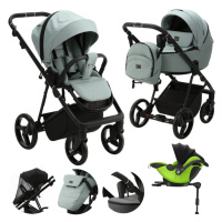 ADAMEX - Kočárek kombinovaný Blanc Standard Green + KIDDY Evoluna i-size 2 + základna