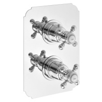 SASSARI podomítková sprchová termostatická baterie, 2 výstupy, chrom (LO89163) SR392