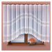 Dekorační oblouková krátká záclona na žabky VIOLETTA 160 bílá 300x160 cm MyBestHome