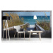 MP-2-0212 Vliesová obrazová panoramatická fototapeta Sandy Boardwalk + lepidlo Zdarma, velikost 