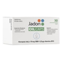 Jadon oil caps CBD s konopným olejem 15mg CBD+B12 cps.30