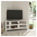 Kalune Design TV stolek THALES CORNER 114 cm bílý