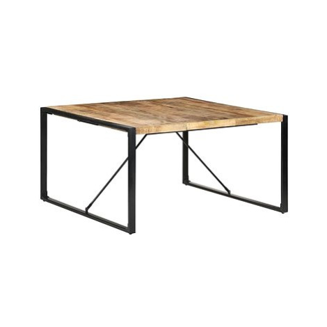 Jídelní stůl 140 × 140 × 75 cm hrubé mangovníkové dřevo SHUMEE