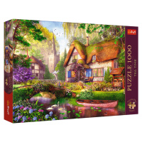 Puzzle Premium Plus Tea Time Dřevěná chata (1000 dílků)