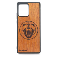 Dřevěné Pouzdro Bewood Motorola Edge 30 Fusion Medvěd Merbau