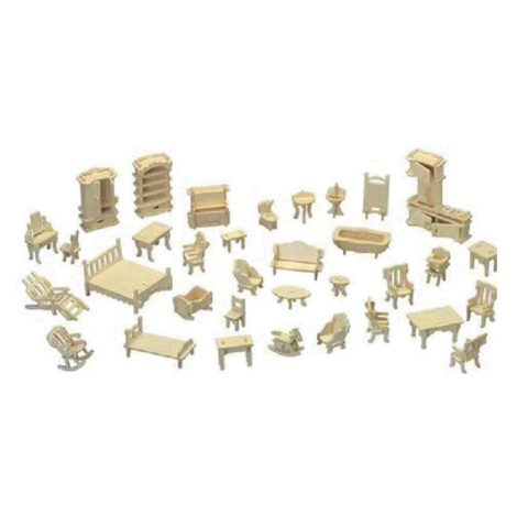 Woodcraft construction kit Woodcraft Dřevěné 3D puzzle nábytek set