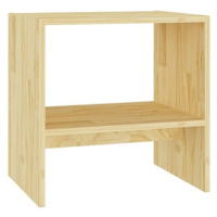 SHUMEE Noční stolek 40 × 30,5 × 40 cm masivní borové dřevo, 808053