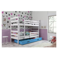 Dětská patrová postel ERYK 80x160 cm - bílá Modrá